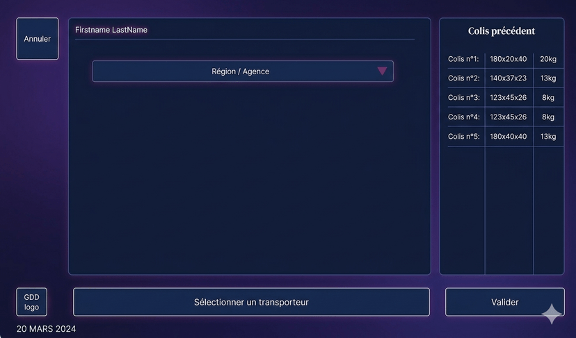 Représentation par IA de l'interface de HeroLink